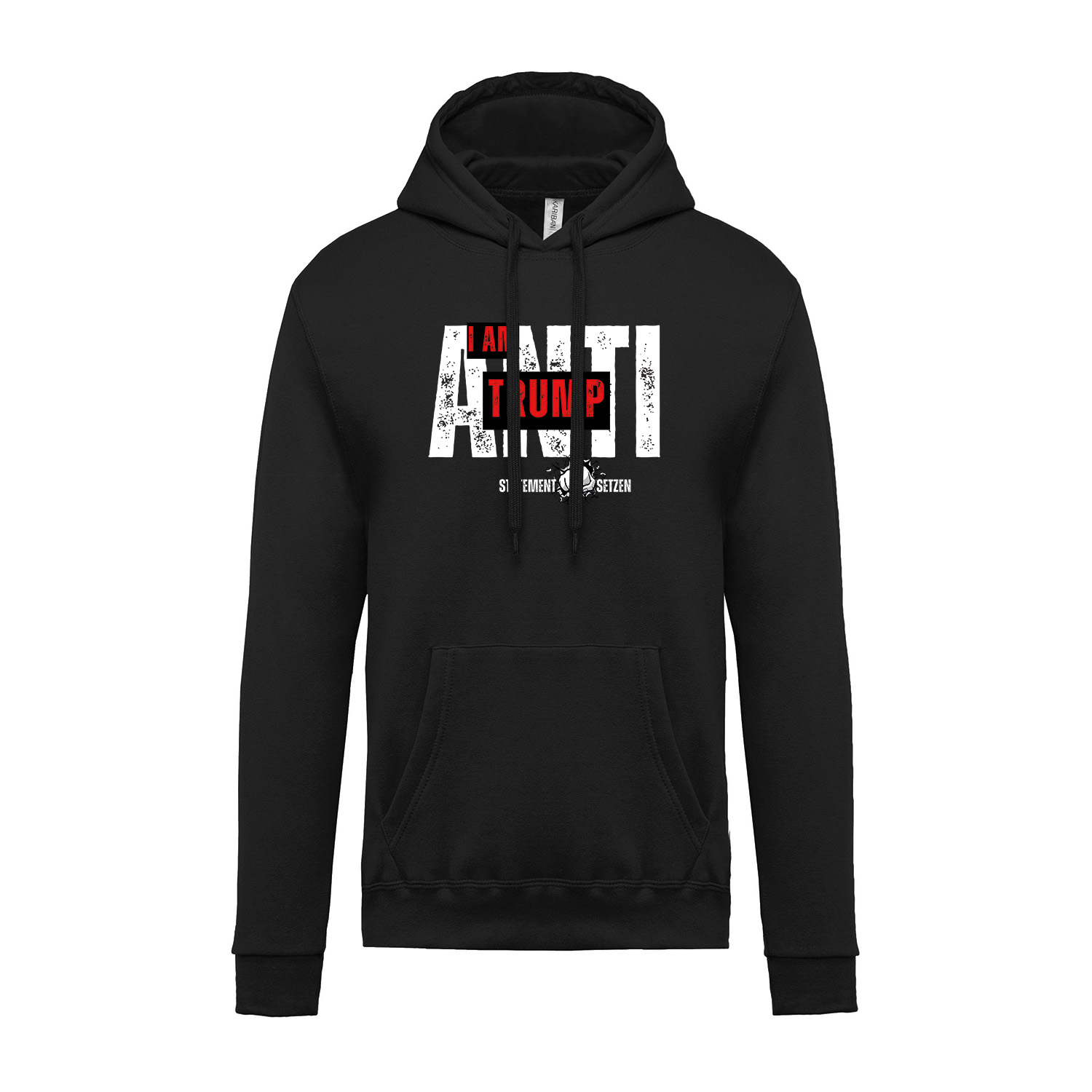 Hoodie ANTI TRUMP schwarz