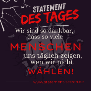 Statement des Tages