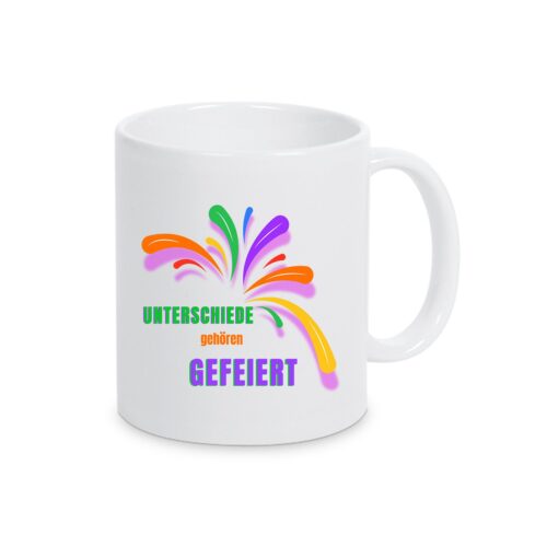 Keramiktasse mit Pride Motiv